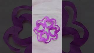 Easy paper design💜unique creation shortvideo paperart trending craft shortsyoutube art [upl. by Cirederf202]