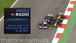 Sergio Perez quotWTF IS THIS GUY DOINGquot team radio for Liam Lawson at the Mexican GP [upl. by Ordnasela373]