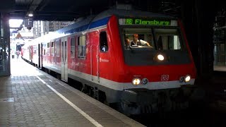 Hamburg SchleswigHolsteinExpress  Baureihe 112 in Hamburg Hauptbahnhof 720p ᴴᴰ [upl. by Suehtomit]