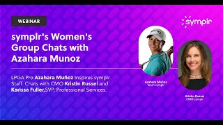 symplrs Womens Group Chats with Azahara Munoz [upl. by Akoyin701]