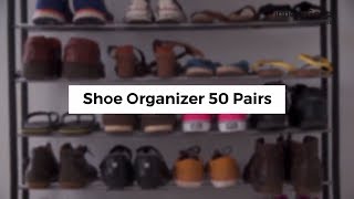 InnovaGoods Home Organize Shoe Rack 50 Pairs [upl. by Callas]