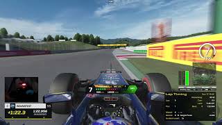 F1 RB8 MUGELLO HOTLAP     with my DIY steering wheel [upl. by Lashoh]