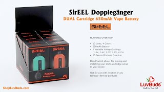 SirEEL Dopplegänger DUAL Cartridge Variable Voltage Vape Battery [upl. by Giark]