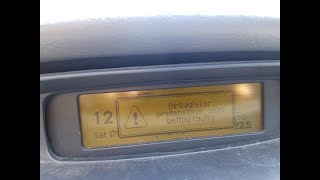 Citroen C5 2007 20 petrol AirbagsPretensioners fault repair [upl. by Rosenkrantz]