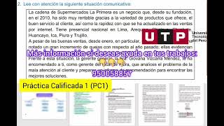 Informe de recomendación  Supermercados La Primera PC1 Esquema de producción y versión borrador [upl. by Vani485]