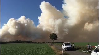 Moorbrand nach Raketentest Kilometerweite Rauchwolken über dem Emsland  DER SPIEGEL [upl. by Stefanac570]