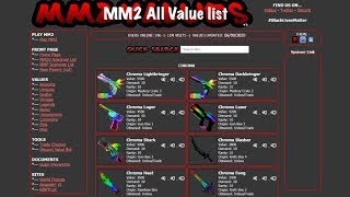 Mm2 value list 2022 february [upl. by Robison]