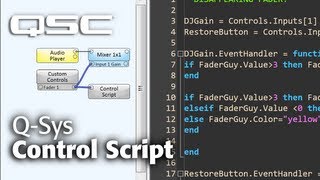 QSYS Control Script  Part A Understanding the Control Script Component [upl. by Yeldahc]