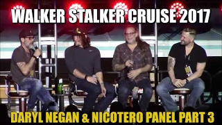 Walker Stalker Cruise 2017 Daryl Negan amp Greg Nicotero Panel Part 3 [upl. by Lynnette]