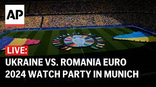 Ukraine vs Romania LIVE Euro 2024 watch party in Munich [upl. by Zantos]