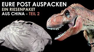 Temu Riesenpaket auspacken  Teil 2 mit Jurassic Park™ Tyrannosaurus Rex  TRex  Dinosaurier Figur [upl. by Hattie]