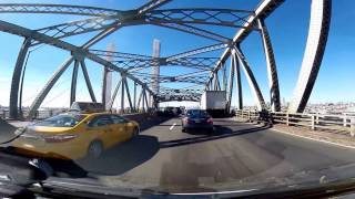 Old Kosciuszko Bridge Southbound New York BQE USA [upl. by Naginarb434]