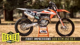 First Impressions 2019 KTM 250 SXF [upl. by Ailimat]