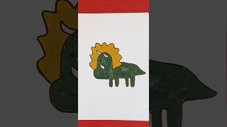 How to draw dinosaur for kids 🦖 toddlers preschool draw painting preschoolactivities [upl. by Ataynik]