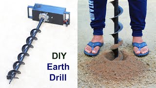 DIY Earth Auger Machine  Soil Digger [upl. by Eyeleen252]