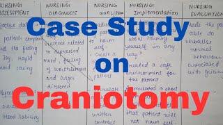 Case study on Craniotomy  Medical surgical nursing pediatrics  bsc nursing GNM nursingsecrets [upl. by Enileve417]