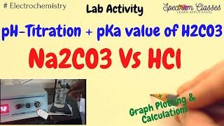 Na2CO3 vs HCl pH metric titration pKa1 and pKa2 of H2CO3 pH meter [upl. by Annola]