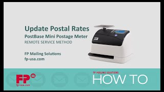 Update Rates on PostBase Mini Postage Meter via Remote Service [upl. by Svend]