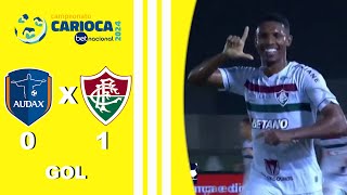 AUDAX 0X1 FLUMINENSE  CARIOCÃO 2024  TAÇA GUANABARA  3ª RODADA [upl. by Sorensen]