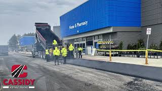 Cassidy Paving  Somersworth NH paving a commercial parking lot [upl. by Oirram]