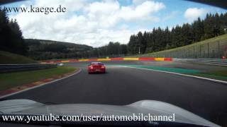 Porsche 996 GT3RS VS 997 GT3 Spa Racetrack Nice Round Schöne Spannende Runden [upl. by Aibsel]