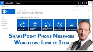 Workflow Link to Item  SharePoint Phone Messages Automation 6 [upl. by Cirdet542]