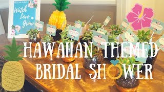 HAWAIIAN THEMED BRIDAL SHOWER  Tina Slayer [upl. by Mehcanem]