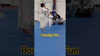 Expert Bouncing Boy Jumps High in Taekwondo WarmUp [upl. by Eiderf484]