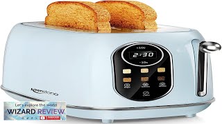 Keenstone Touchscreen Toaster Retro Toaster 2 Slice with LCD Screen Smart Toaster Review [upl. by Gerc714]