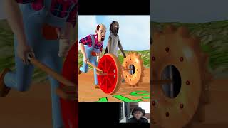 Scary Teacher 3D vs Squid Game Wood Wheel and Honeycomb Candy 5 Times Challenge Miss T Loser shorts [upl. by Terrye92]