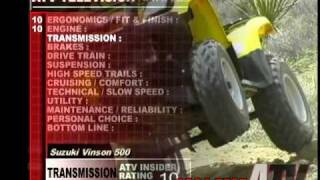 ATV Television QuickTest  2004 Suzuki Vinson 500 4x4 [upl. by Devad]