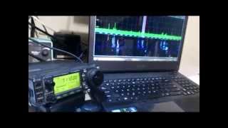 IC706MKIIG With QS1R in PC synchronized QSCAT and OMNIRIG [upl. by Kate22]