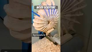 Wood sculpture called “Pelago” woodart wood woodcarving woodsculpture diy handmade carving [upl. by Sivad]