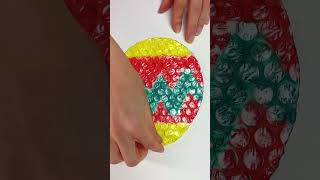 Cute Bubble Wrap Painting Fun for Kids 🎨 [upl. by Aelram]