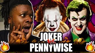 The Joker vs Pennywise Epic Rap Battles Of History Reaction [upl. by Hawken]