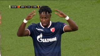 Arsenal  Crvena zvezda 00  Liga Evrope 3 kolo grupe H 02112017 [upl. by Rechaba169]