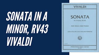 Vivaldi Sonata in A minor for Viola RV43  Mvt 1 amp 2 [upl. by Aleit]