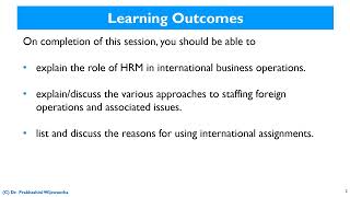 Staffing International Operations  International HRM [upl. by Emee]