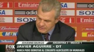 Aguirre tras la eliminacion del mundial mexico Mundial Sudáfrica 2010 [upl. by Nyret118]