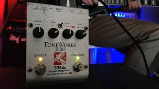 ToneWorks Korg Hyper Distortion104 ds with Cabinet Resonator  RSs Snap Clip [upl. by Bride]