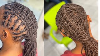 My big man wanted a quick styleeasysubscribebraidhairstylesforblackwomenlocsbraidsdreadlocks [upl. by Hgieleak]