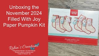 November Filled With Joy Paper Pumpkin Kit Unboxing [upl. by Picker521]