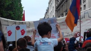 Génocide arménien  Commémoration et manifestation du centenaire à Paris [upl. by Stephanie]