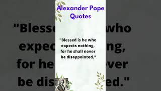 Alexander Pope Quotes quotes [upl. by Enrev]