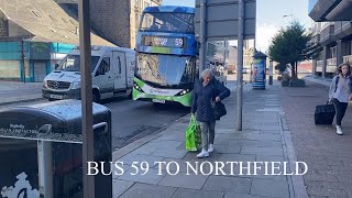 BUS 59 GOING TO NORTHFIELD ABERDEEN SCOTLANDUK [upl. by Vevina]