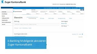 Mobilgerät aktivieren  Zuger Kantonalbank [upl. by Manouch]