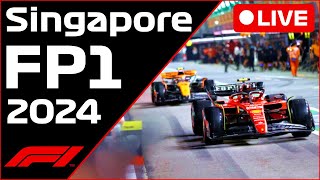 🔴F1 LIVE  Singapore GP FP1  Commentary  Live Timing [upl. by Sadoff]