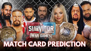 WWE SURVIVOR SERIES 2024  Match card prediction [upl. by Wolfort]