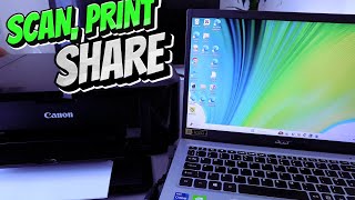 How To Scan To Computer Using Canon PIXMA MG3600 PRINTER PRINT Save PDF and Share To Email [upl. by Rand343]