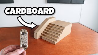 DIY Cardboard Fingerboard Stair Set [upl. by Legin]